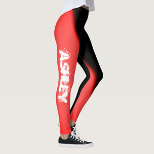 Ashley Add Your Name Abstract Art Leggings
