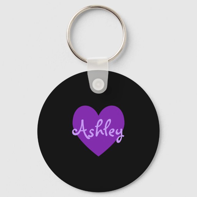 Ashley in Purple Key Ring (Front)