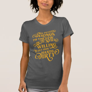 Ashley Lozano Jewellery "The Future" in Gold T-Shirt