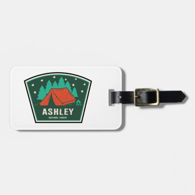 Ashley National Forest Camping Luggage Tag (Front Horizontal)
