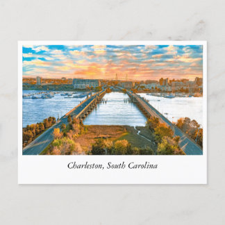 Ashley River Bridge: A Journey Into Charleston Postcard