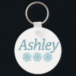 Ashley Snowflake Key Ring<br><div class="desc">Keychain Template</div>