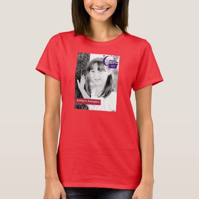 Ashley's Avengers red shirt (Front)