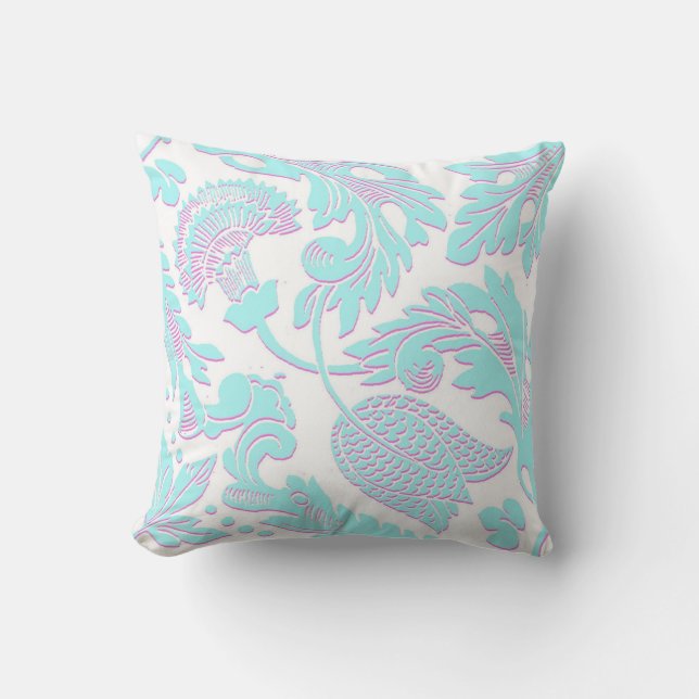 Ashley's Folly - Vintage Mod Flower Pillow (Front)