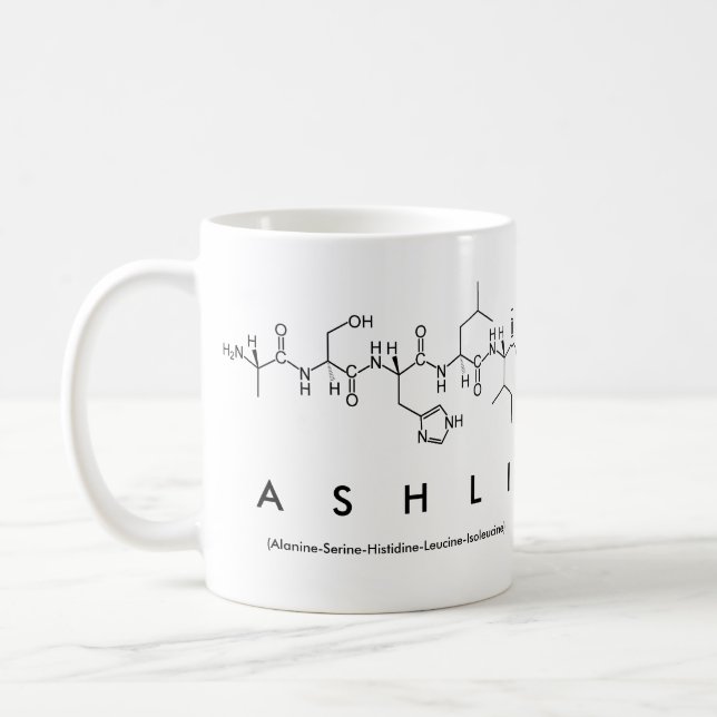 Ashli peptide name mug (Left)