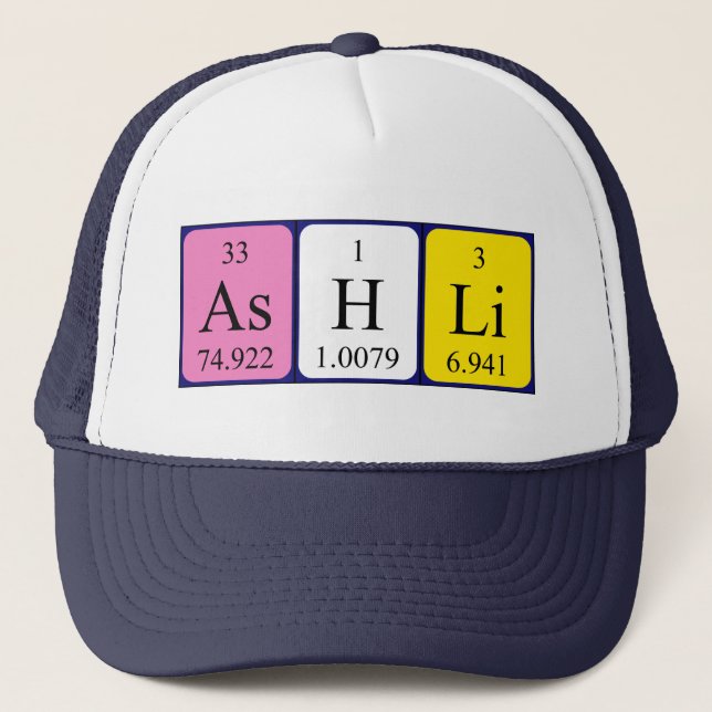 Ashli periodic table name hat (Front)