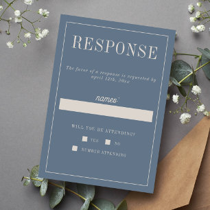 Ashlynn Curated Colours Wedding RSVP Card
