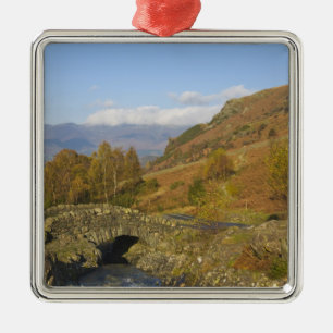 Ashness Bridge, Lake District, Cumbria, England Metal Tree Decoration