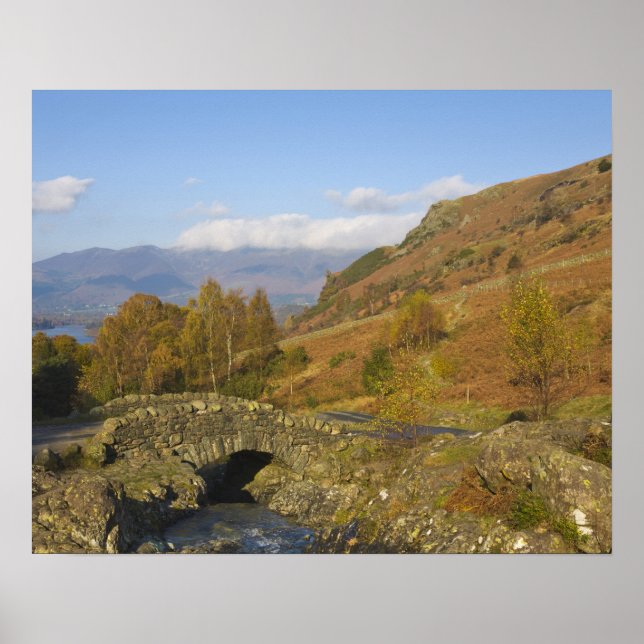 Ashness Bridge, Lake District, Cumbria, England Poster (Front)