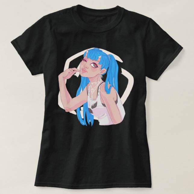 Ashnikko Cartoon Classic T Shirt (Design Front)