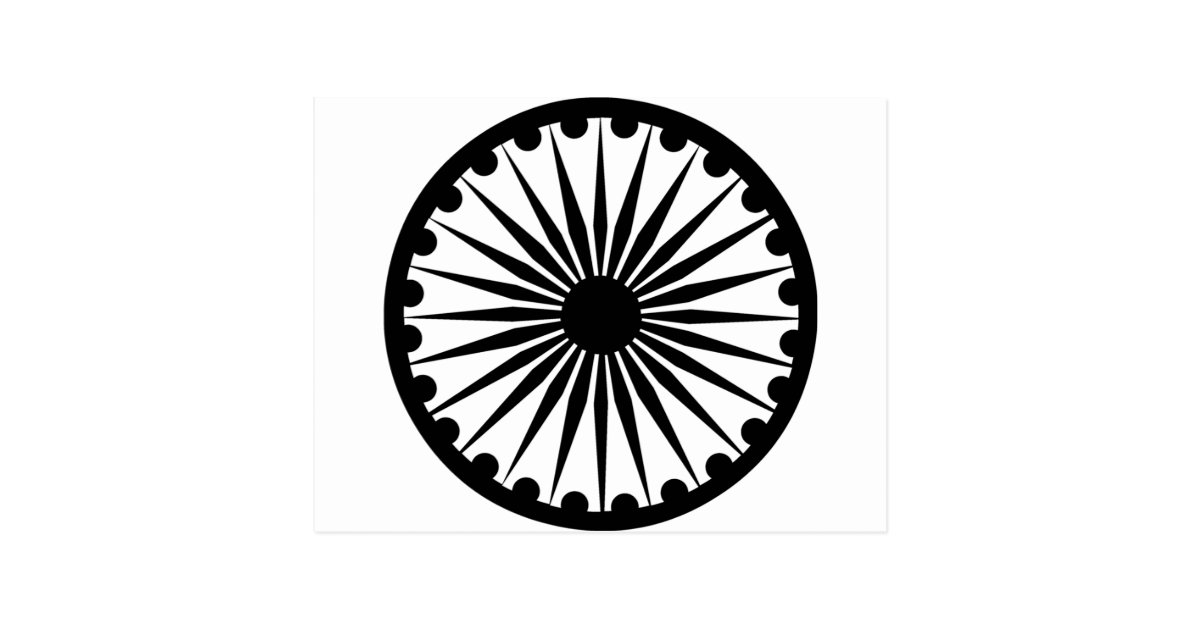 Ashoka Chakra Postcard Zazzle.co.uk