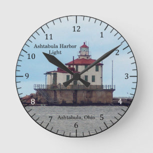 Ashtabula Harbor Light clock