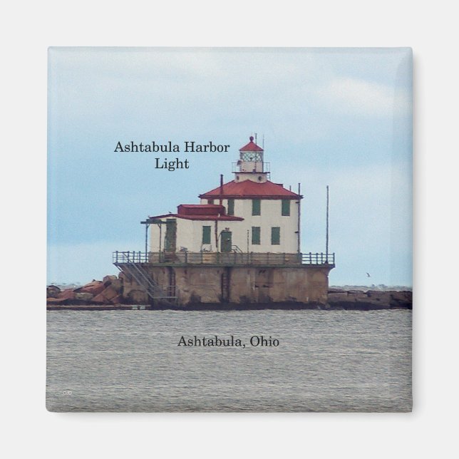 Ashtabula Harbor Light magnet (Front)