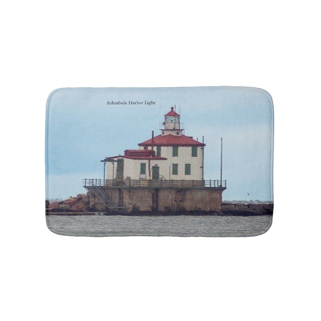 Ashtabula Harbour Light bathmat (Front)
