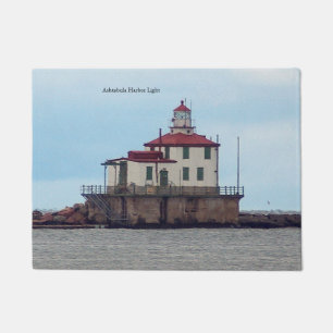 Ashtabula Harbour Light door mat