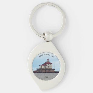 Ashtabula Harbour Light metal key chain