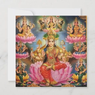 Ashtalakshmi - Eight forms of Lakshmi Invitation