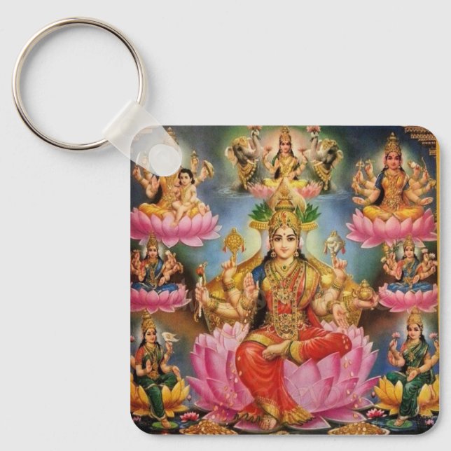 Ashtalakshmi - Eight forms of Lakshmi Key Ring (Front)