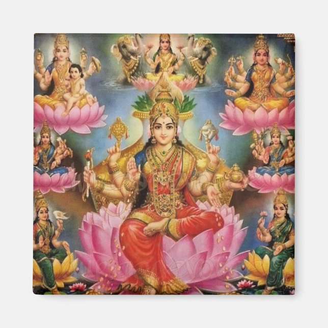 Ashtalakshmi - Eight forms of Lakshmi Magnet (Front)