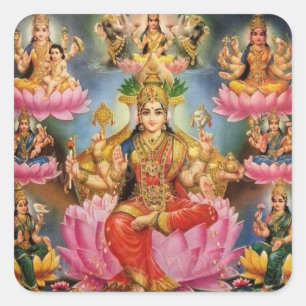 Ashtalakshmi - Eight forms of Lakshmi Square Sticker