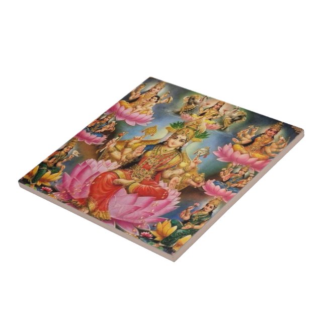 Ashtalakshmi - Eight forms of Lakshmi Tile (Side)