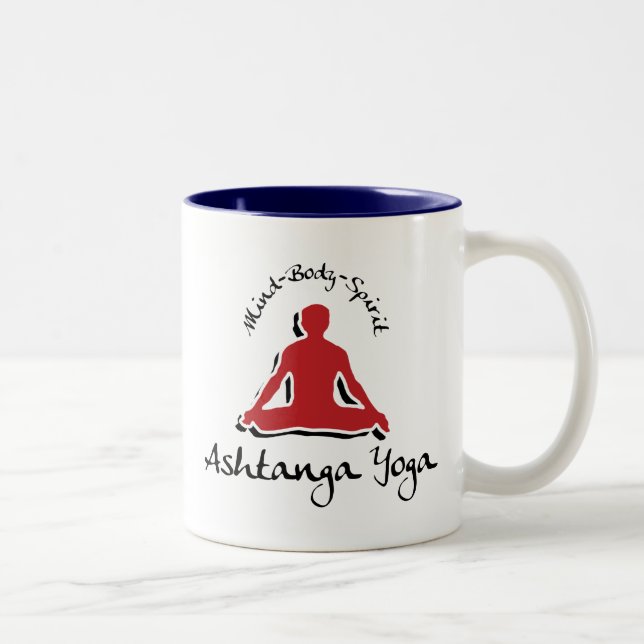 Ashtanga Yoga Gift Two-Tone Coffee Mug (Right)