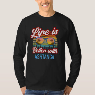Ashtanga Yoga Vintage Sunset Ashtanga Teacher Begi T-Shirt
