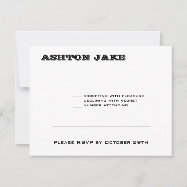 Ashton Bar Mitzvah RSVP Card (Front)