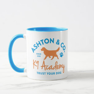 Ashton & Co. K9 Academy 11 oz. 2c. Light Blue Logo Mug