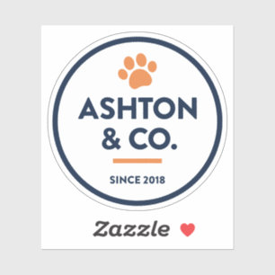 Ashton & Co. K9 Academy 2c Paw Dark Sticker