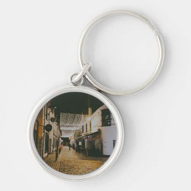 Ashton Lane, Glasgow, Scotland Key Ring (Front)