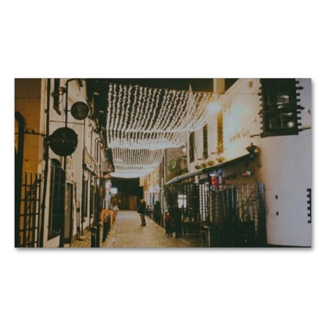 Ashton Lane, Glasgow, Scotland Magnetic Business Card (Front)