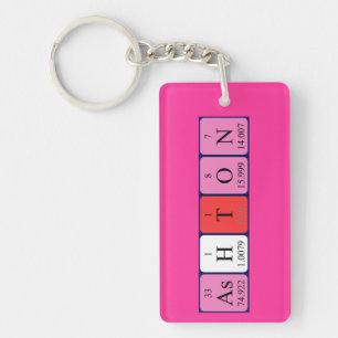 Ashton periodic table name keyring