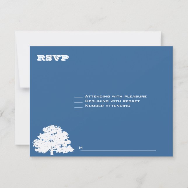 Ashton Tree Bar Mitzvah Wedding RSVP (Front)