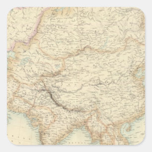 Asia 10 square sticker