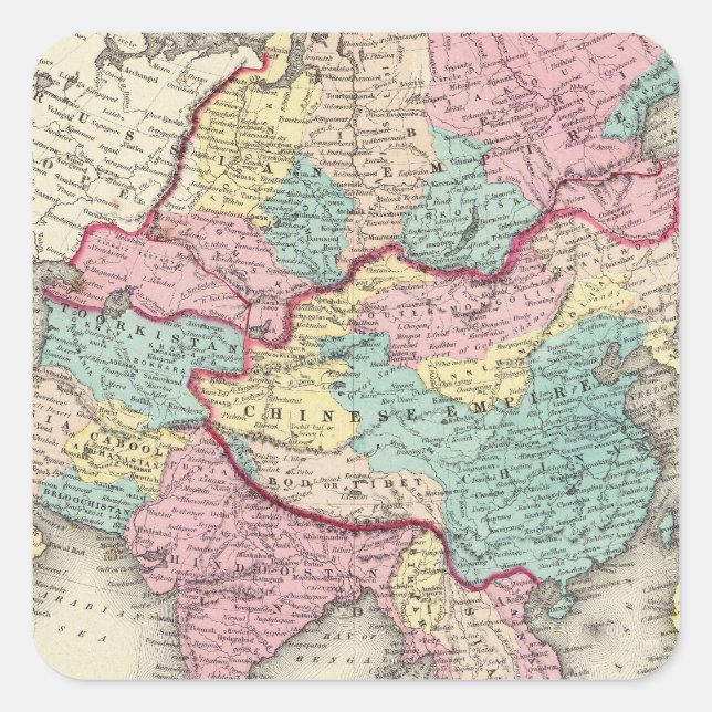 Asia 24 square sticker (Front)