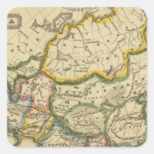 Asia 25 square sticker