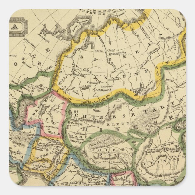 Asia 25 square sticker (Front)