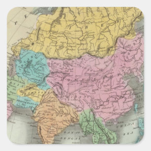 Asia 26 square sticker