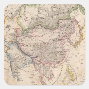 Asia 27 square sticker