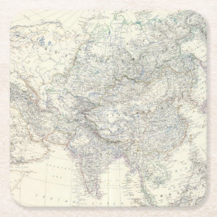 Asia 2 2 square paper coaster