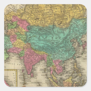 Asia 2 square sticker