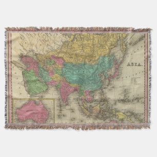 Asia 2 throw blanket