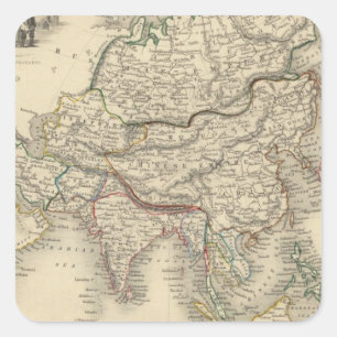 Asia 31 square sticker