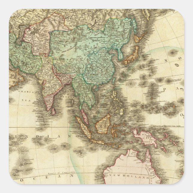 Asia 32 square sticker (Front)