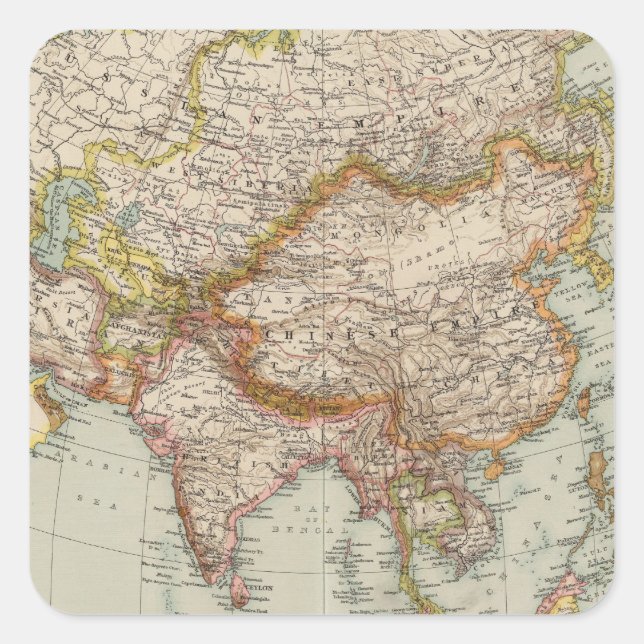 Asia 33 square sticker (Front)