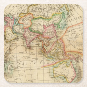 Asia 35 square paper coaster