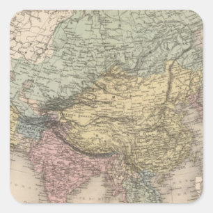 Asia 36 square sticker