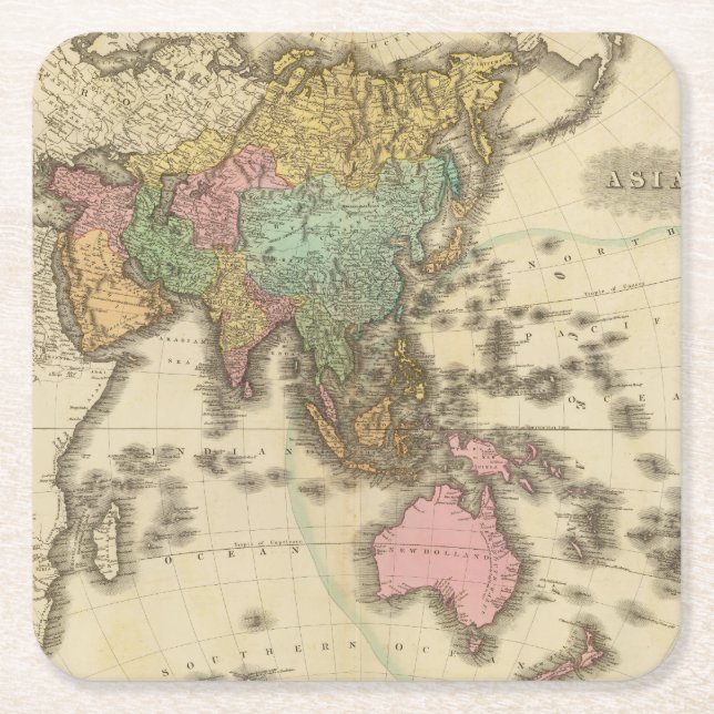Asia 39 square paper coaster (Front)
