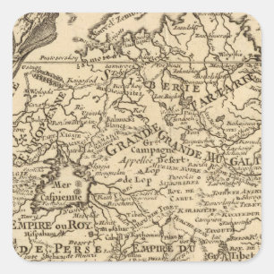 Asia 40 square sticker